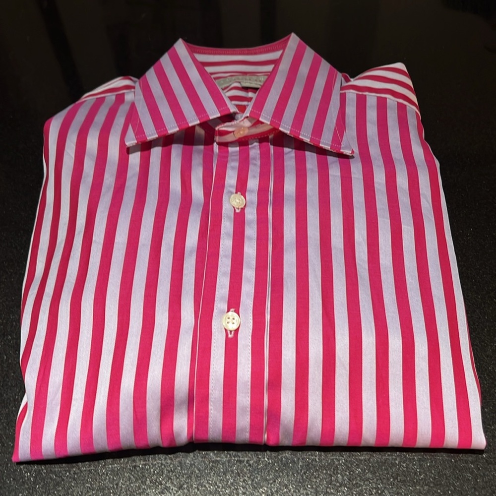 Alexandre Savile Row Men’s French Cuff Shirt. Neck 15.5, Sleeve 36. Retail $180